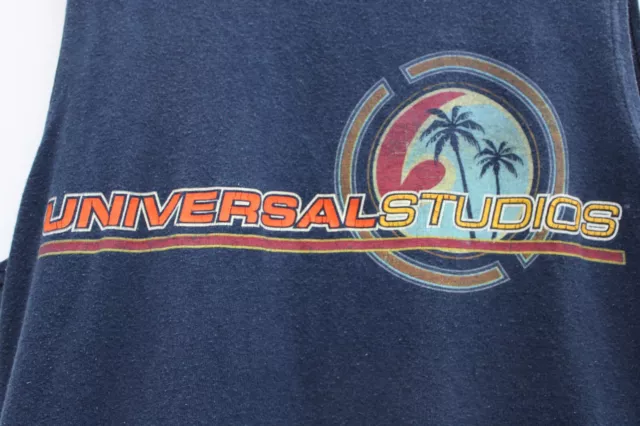 Vintage UNIVERSAL STUDIOS ORLANDO blau Tankweste ärmelloses Shirt Größe Small S 2