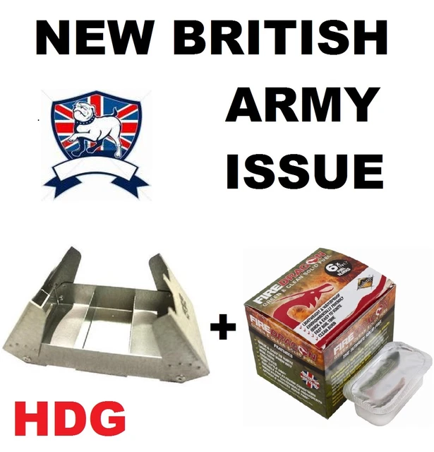 BRITISH ARMY BCB Fire Dragon Folding Stove Cooker Multifuel Gel Fuel
