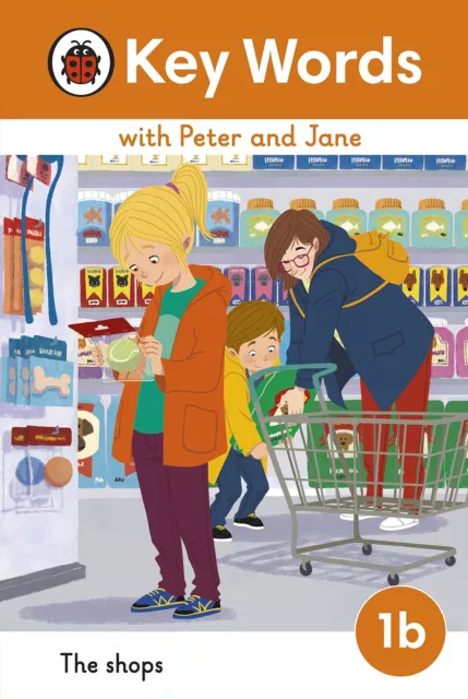 Key Words with Peter and Jane Level 1b – The Shops by Ladybird, NEW Book, FREE &