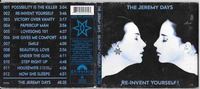 The Jeremy Days - Re-Invent Yourself - CD  (1994) -  12 Track CD