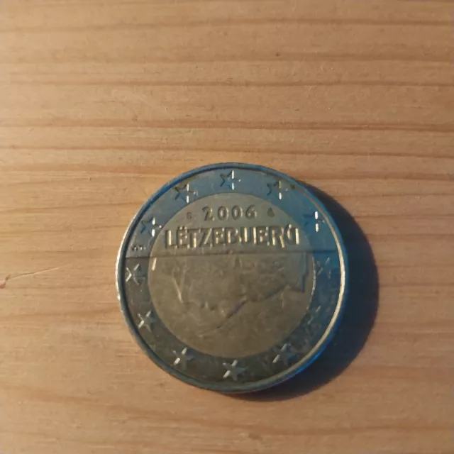 Schöne 2 Euro Münze Letzebuerg 2006