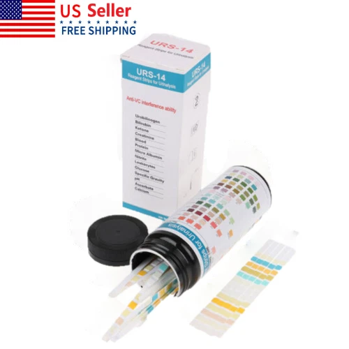 URS14 100STRIPS URINALYSIS Reagent Test Paper Urine PH Test Strips
