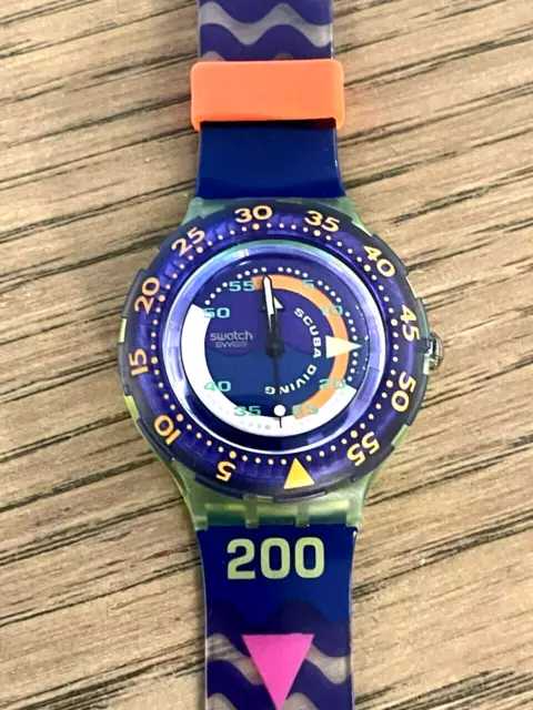 SWATCH WATCH SDJ100 Coming Tide Scuba 1992 Original 79.99