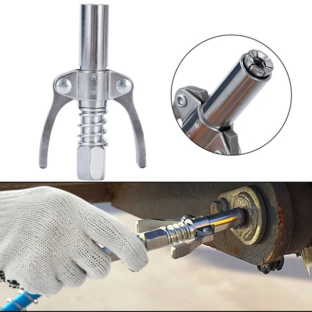 Accoppiatore rilascio rapido accessori argento ugelli olio doppio acciaio inox grasso