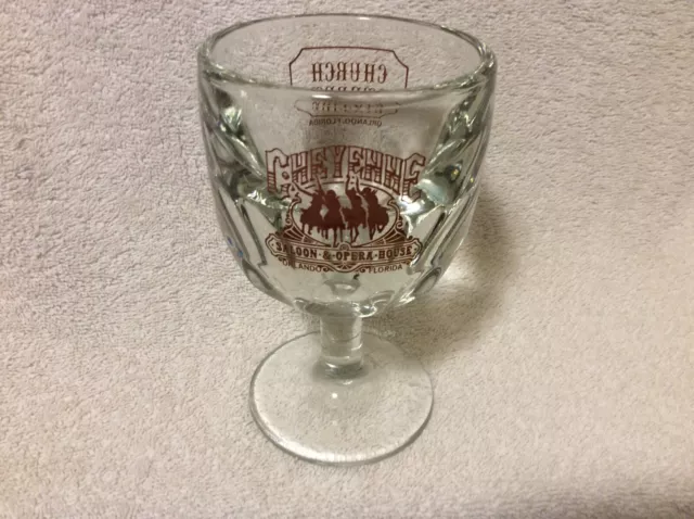 Cheyenne Saloon Church Street Station Orlando Dimple Beer Goblet Glass Schooner