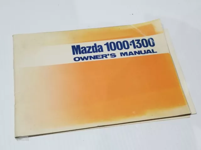 fa2 fa3 1300 1000 familia r100 Mazda rotary owners manual wallet 503 3