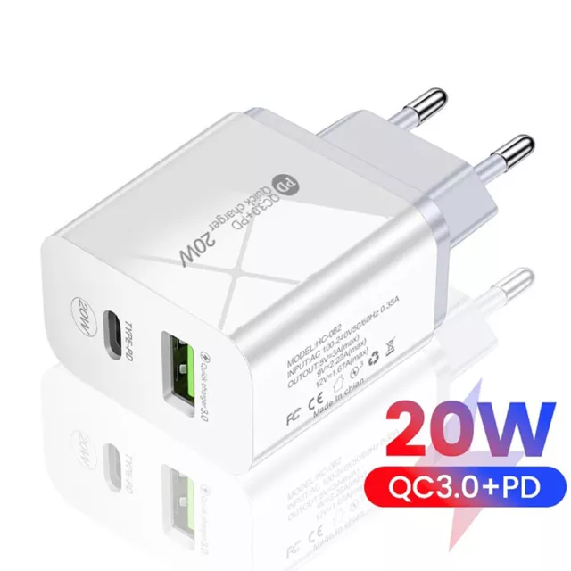 PD 20W USB Charger Quick Charge 3.0 Fast Phone Charger Adapter Type-PD For Ph-EL