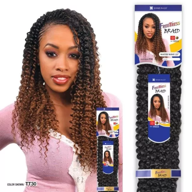 *4-PACK/6-PACK* JAZZ WATER 12 - FREETRESS SYNTHETIC CROCHET BRAID BULK HAIR