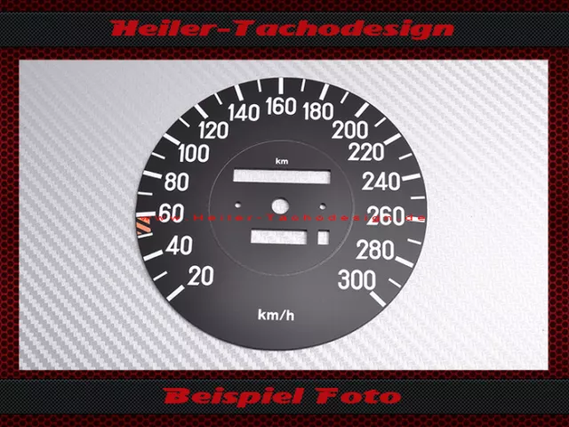 Tachoscheibe für Mercedes W107 R107 SL AMG elektronischer Tacho 300 Kmh