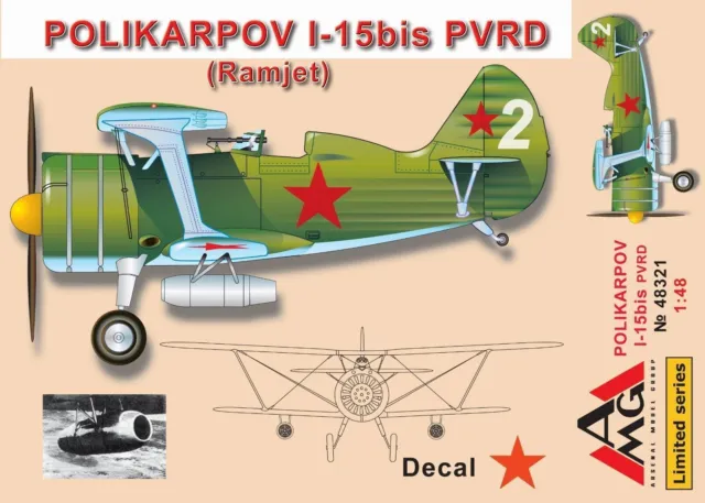 AMG Models - 48321 - Polikarpov I-15bis PVRD (Ramjet) - 1:48 *** NOUVEAU ***