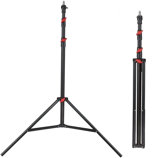 LENCARTA Adjustable Photography 1.9m Heavy Duty Light Weight Support Light Stand