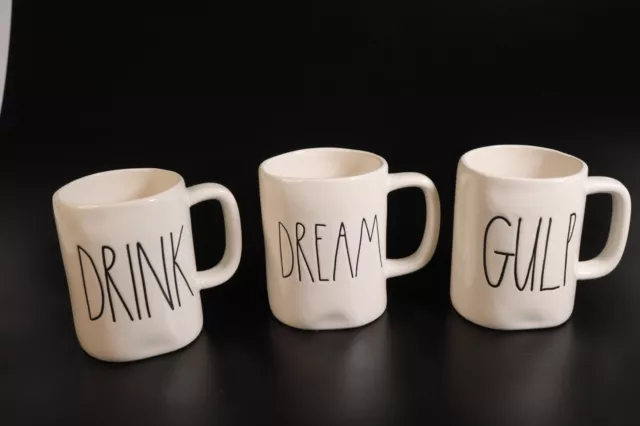 Rae Dunn Drink/Dream/Gulp Mug LOT