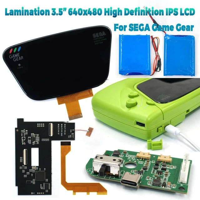 Hight Light 3.5 640x480 720P HDMI IPS LCD Kit For For SEGA Game Gear GG