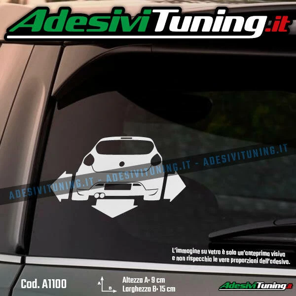 Adesivo In PVC 'DON'T TOUCH MY BRAVO' Per Fiat – 35 Cm | Argento | Prespaziato Per Esterni - 3