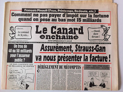 Le Canard Enchainé 10/12/1997; Dessin de Cabu/ ISF/ Thomson/ Toyota à Valencienn 