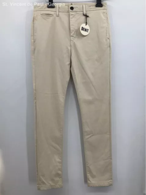 Men's Kato Ivory Slim Chino French Terry USA Made - Size 32x32