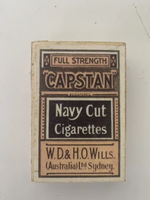 Vintage empty packet Capstan Navy Cut Cigarettes W. D. & H. O. Wills
