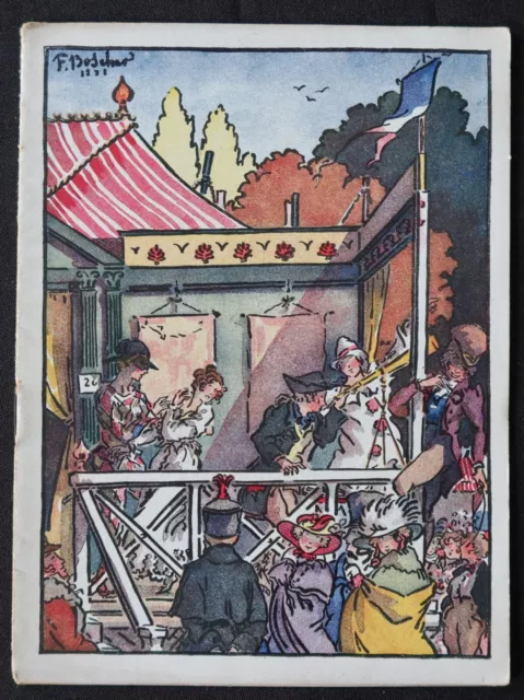 Programme 1921 THEATRE DE LA GAITE LYRIQUE illustrateur BOSCHER