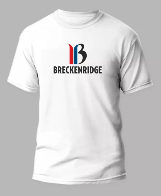Breckenridge Ski Resort Colorado White 50/50 T-Shirt - Sizes S-XL