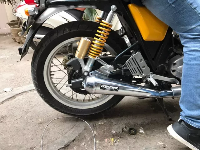Royal Enfield Continental Gt 535 GURSEWAK Échappement Avec Chrome Fini -exp Ship