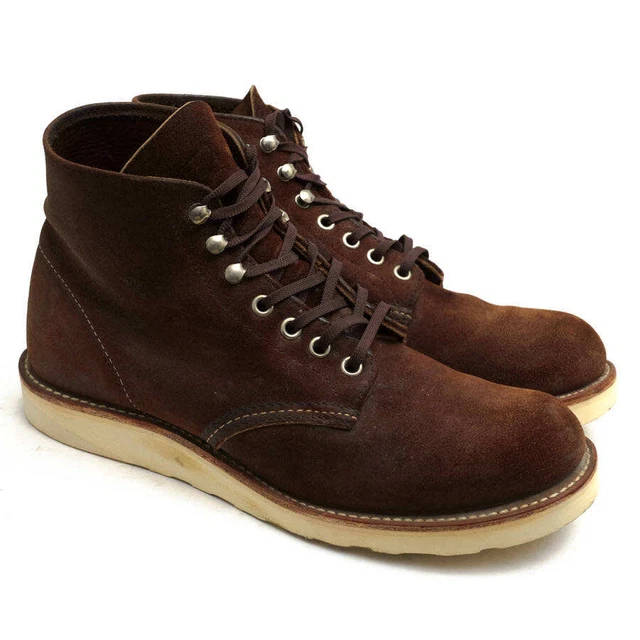 RED WING WORK S 8164 6Inch Classic Round Toe Java Mule Skinner Rough