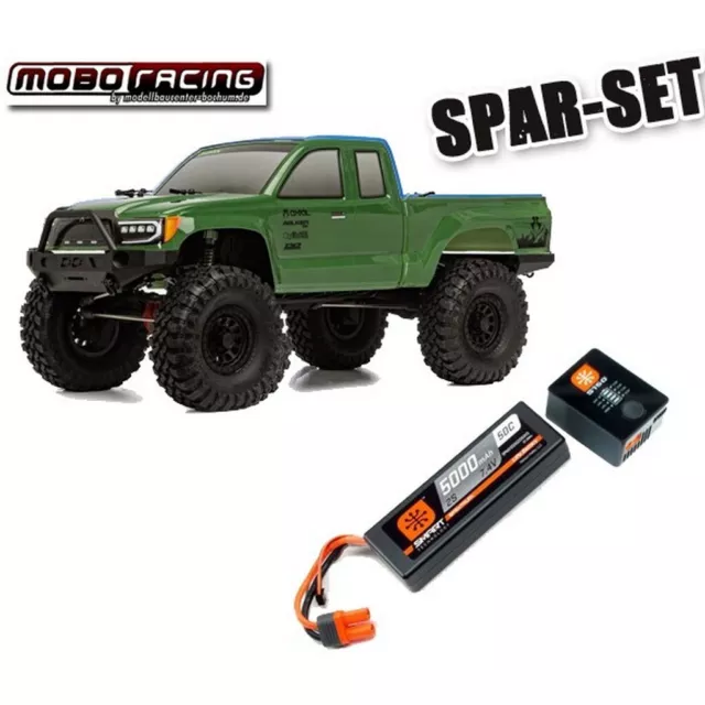 Axial AXI03027T2 1/10 SCX10 III Base Camp 4WD Rock Crawler Brushed RTR, Green Sp