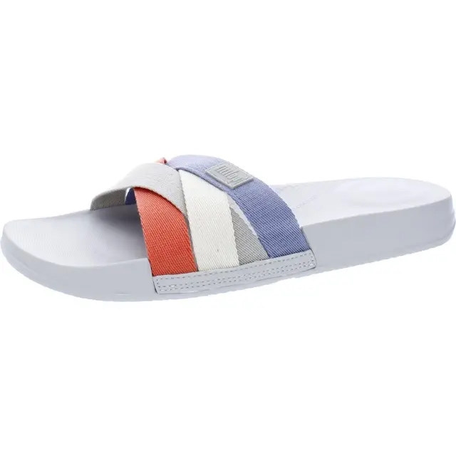 Fitflop Womens IQUSHION Slip On Open Toe Casual Slide Sandals Shoes BHFO 3421