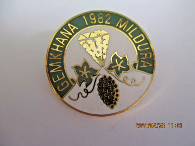 1982 Gemkhana Mildura Badge