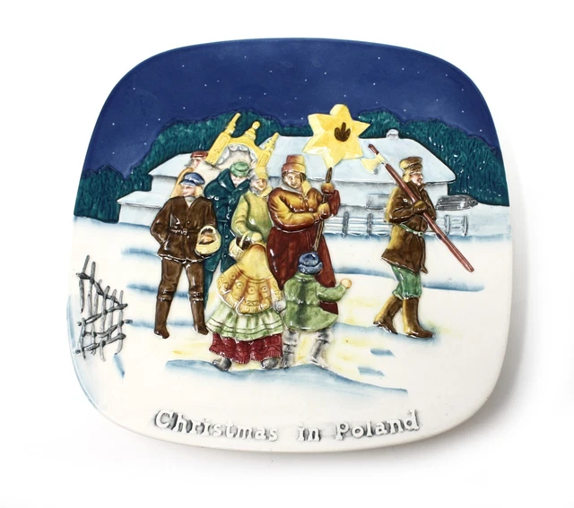 VINTAGE CHRISTMAS IN Poland Plate Royal Doulton, John Beswick