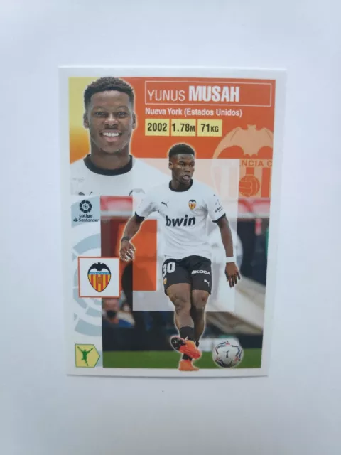 Panini Yunus Musah Rookie Card RC La Liga 2020 2021 Valencia CF