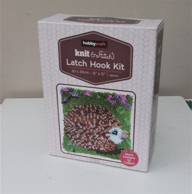 HOBBYCRAFT LATCH HOOK KIT hedgehog £8.00 PicClick UK