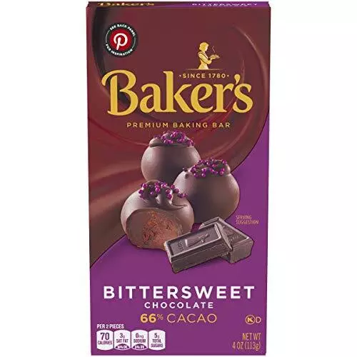 BAKER'S PREMIUM BITTERSWEET Chocolate Baking Bar (4 oz Bar) 1 Count ...