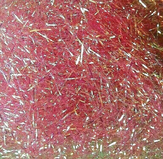 (390,00€/kg) 5 g Deko Glitzer-Gras DUNKEL-ROSE-IRIS: Basteln, Verpacken, Deko,