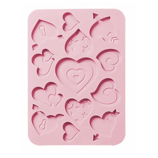 Stampo in silicone amore forme cuore per cioccolato cubetti di ghiaccio caramelle decorazione matrimonio