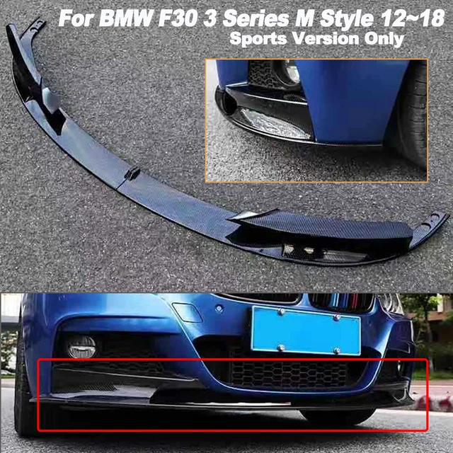 Für BMW F30 F31 MP Front Stoßstange Seite Splitter Spoiler Kit Nebel Lampe Abckung 3 Serie 316 318 320 325 330 335 340 M-Pack 2012-2019