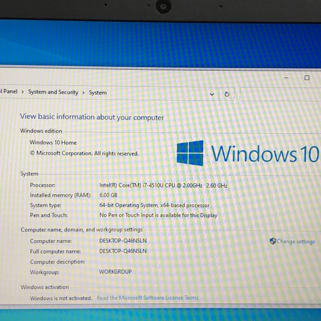 Intel Core I7 4510u Cpu 2.00 Ghz HP PAVILION 15-P114DX INTEL CORE I7-4510U @ 2,00 GHz 6 Go RAM 180 Go