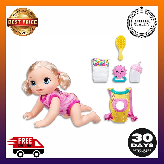 BABY ALIVE DOLLS Go Bye Bye 25+ Sounds Phrases Blonde Girl