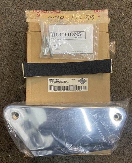 Fxr Chrome Side Cover Kit Left 66351-82A Nos Harley Fxrs