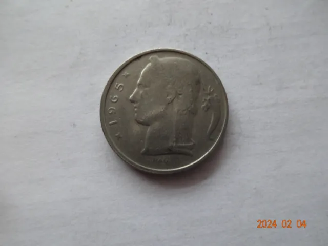 Belgique : 5 Francs, Cérès, Belgique, 1965
