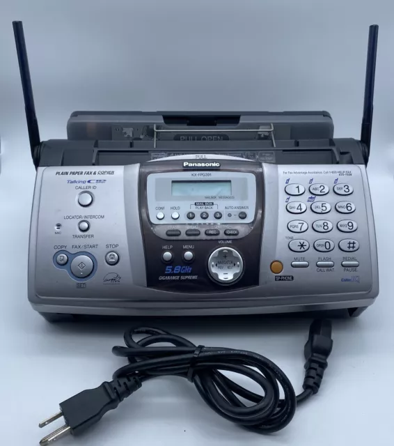Panasonic Fax Machine and Power cord ONLY KX-FPG391, 5.8 GHZ - TESTED READ DESC.