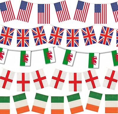 Bandiera Striscione 11 Irlandese Inglese Union Jack USA Galles St Giorno Jubilee