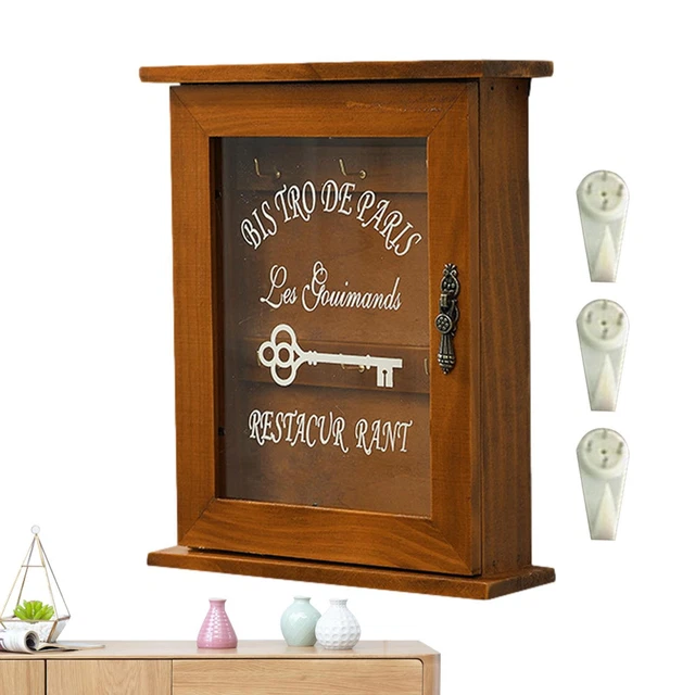 Wooden Storage Hooks | Jewelry Hanger Rustic Key Rack Entry Shelf Wall Key Hooks