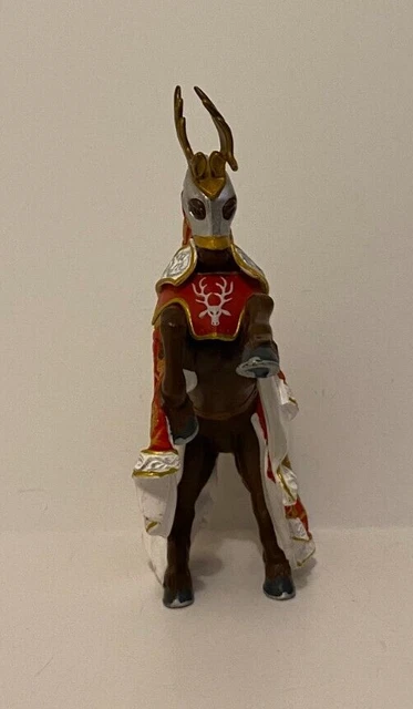 Papo 2007 Armor Weapon Master Stag Deer Majestic Medieval Knight Horse Antlers.