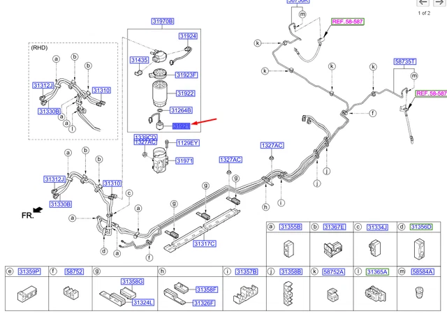 Capteur De Particules NOx Compatible Hyundai Tucson MK3 / Kia Sportage - Réf. 392652F250 / 0281006611
