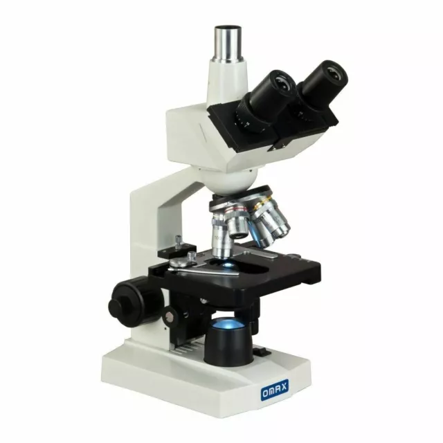 OMAX 40X-2500X LED Trinocular Lab Compound Microscope with Mechanical Stage