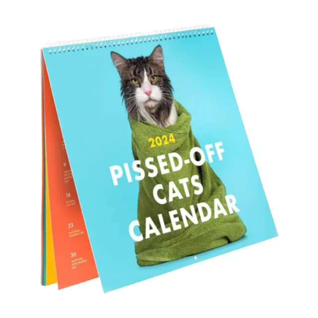 2024 Pissed-Off Cats Calendar / Funny Cat Wall Calendar