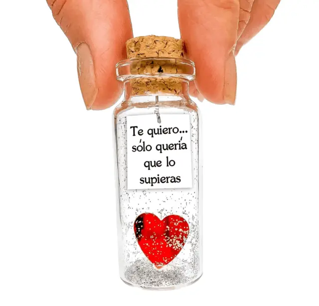 Mensaje romántico en una botella para regalar a tu novio o novia   Tarro de los
