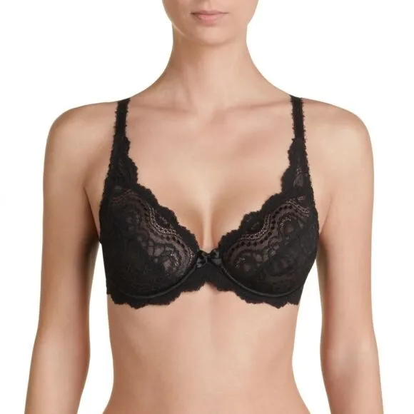 Soutien-Gorge Playtex Flower Elegance Noir 100C Neuf Etiquette