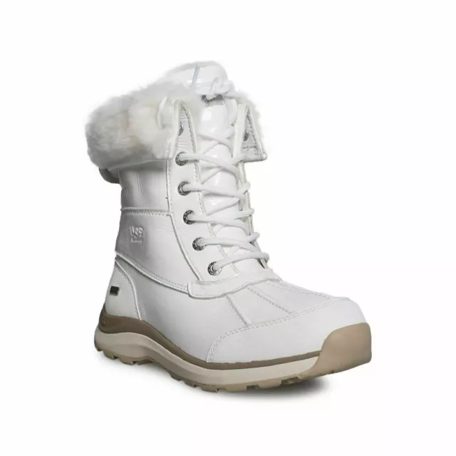 UGG ADIRONDACK III Patent Women Winter Boots White Us 10 Uk 8 Eu
