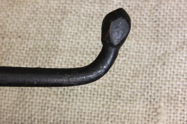 Old Single Coat Screw In Hook Diamond Tip School Farmhouse Iron Vintage 1880’s 5